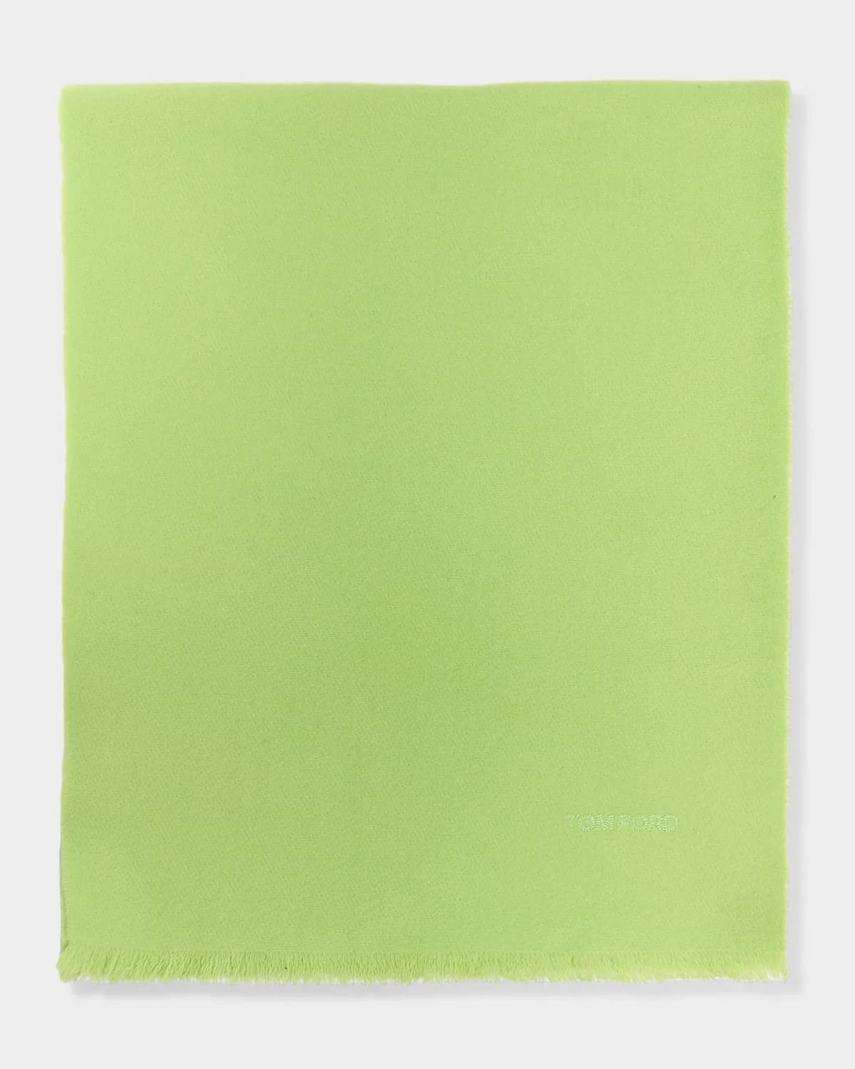 Men's Cashmere Tonal Logo Scarf - 1