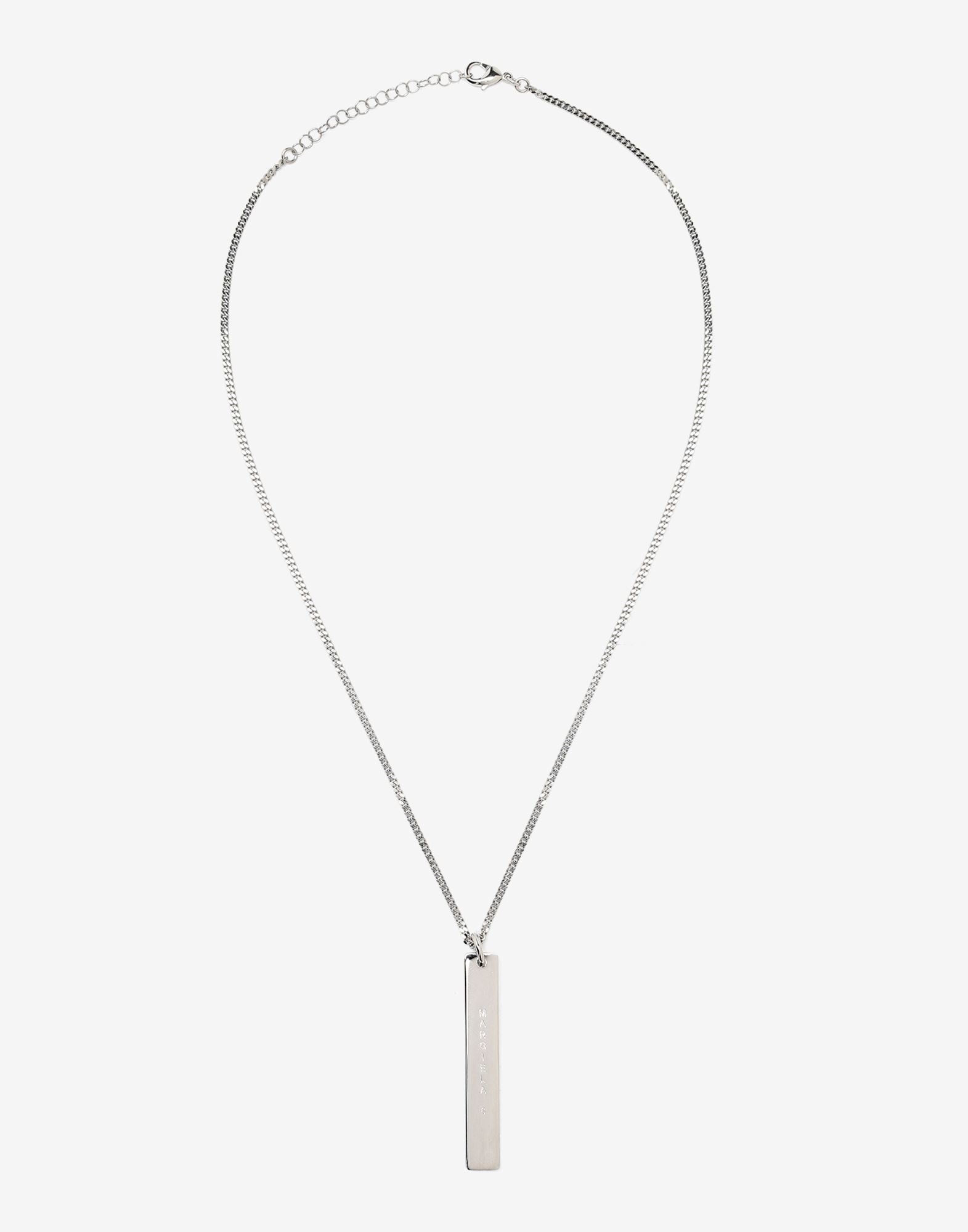 Logo tab chain necklace - 1