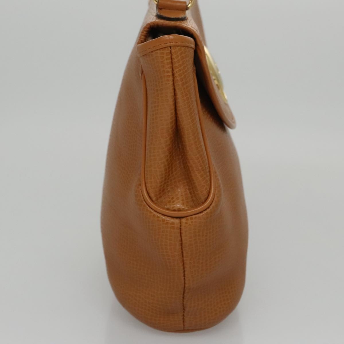 DIOR Hand Bag Leather Brown Gold - 5