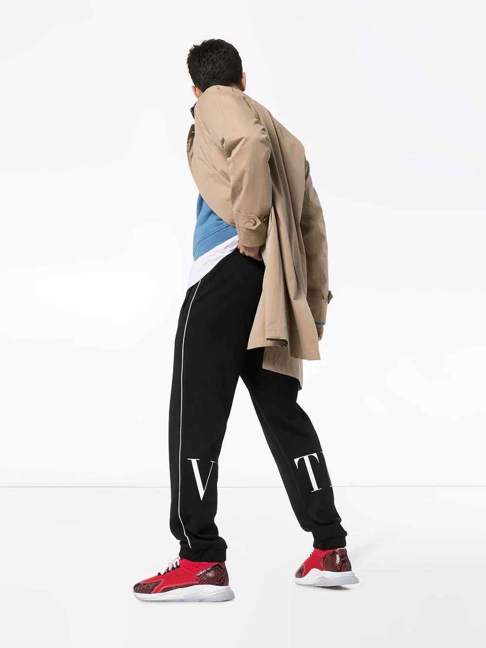 logo print track pants - 2