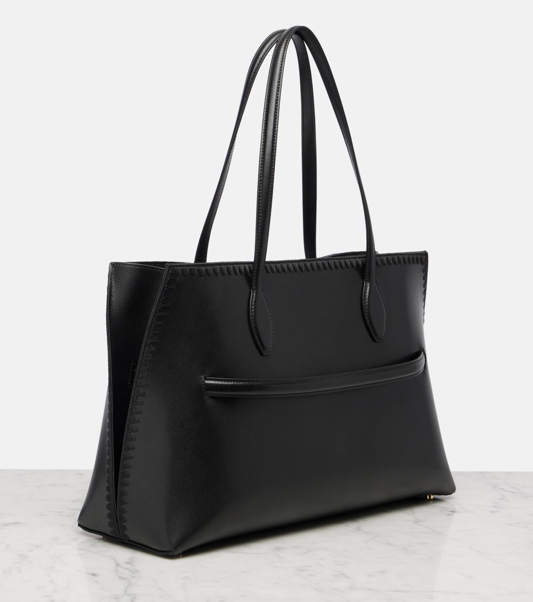 Lounge Large leather tote bag - 4