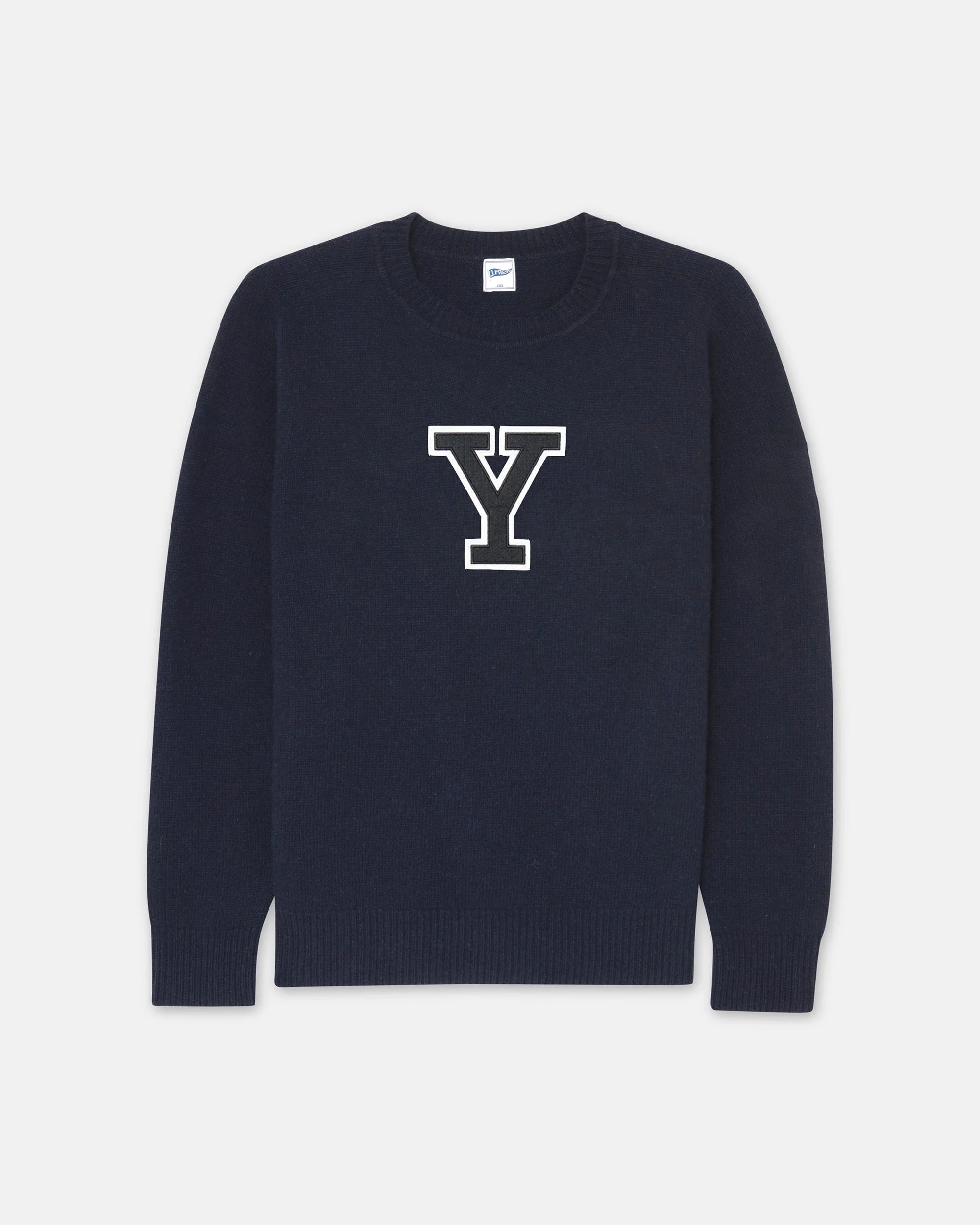 YALE COTTON CREWNECK "Y" SWEATER - 1