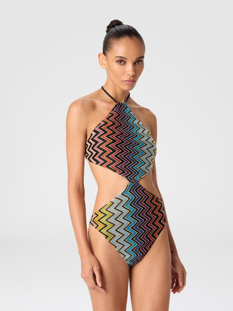 Missoni Geometric one-piece swimsuit with neck tie outlook