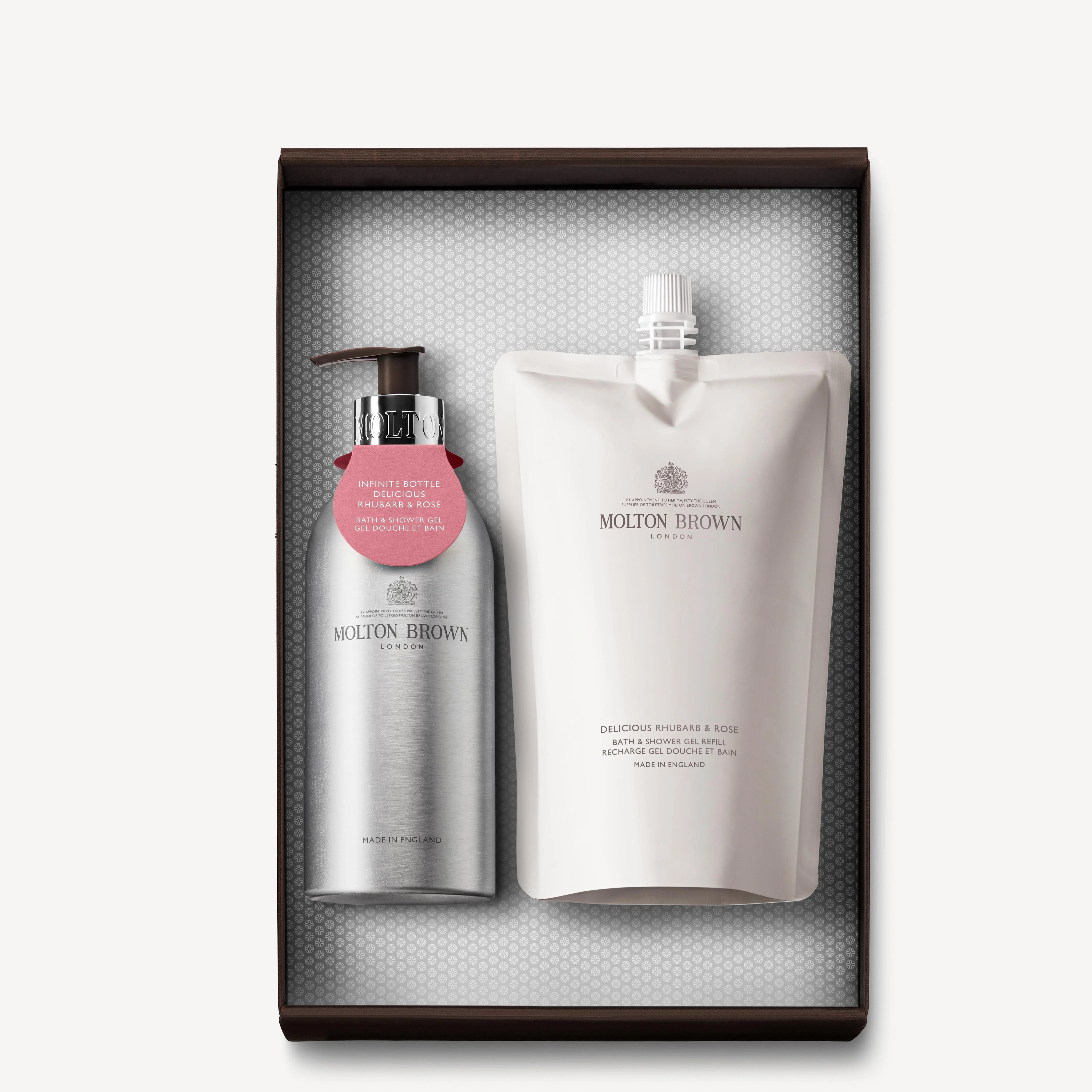 Delicious Rhubarb & Rose Infinite Bottle Body Care Gift Set - 1