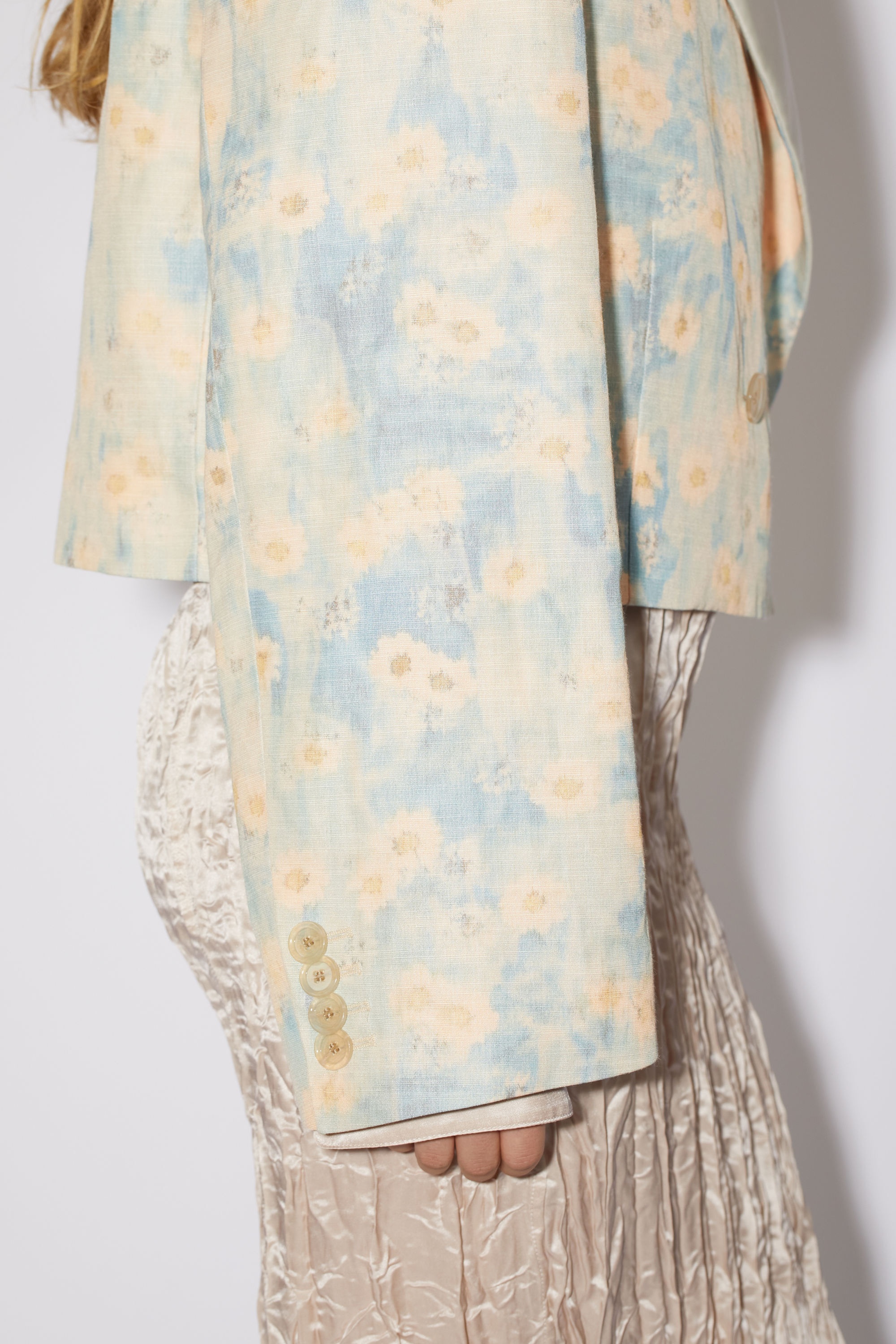 Double-breasted jacket - Light blue - 5