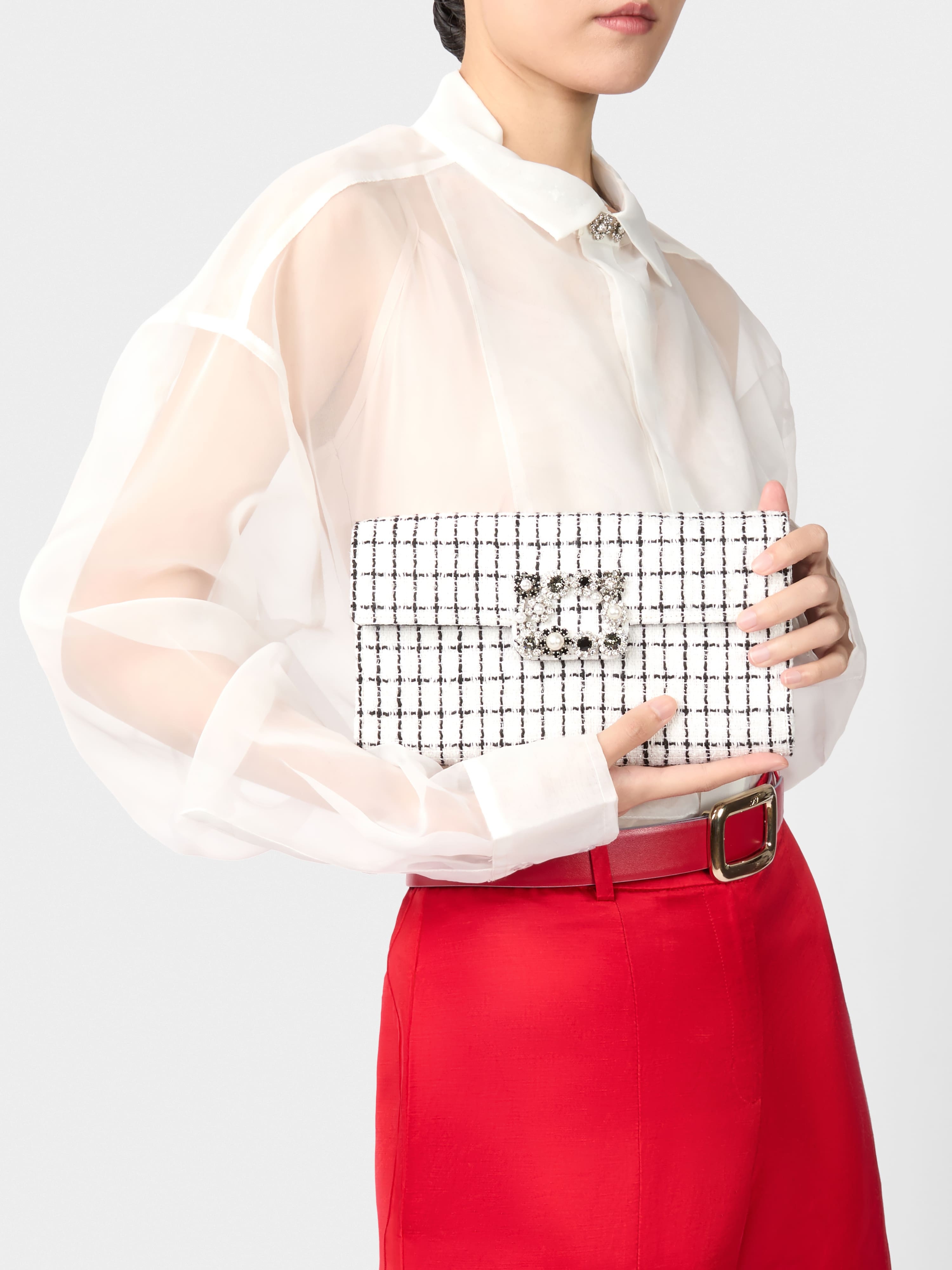 Efflorescence Clutch in tweed - 7