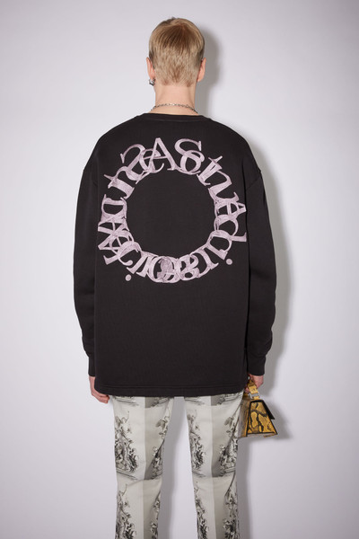 Acne Studios Logo sweatshirt - Black outlook