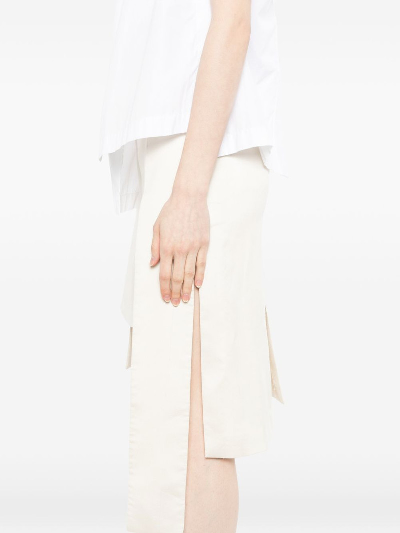 asymmetric layered skirt 5