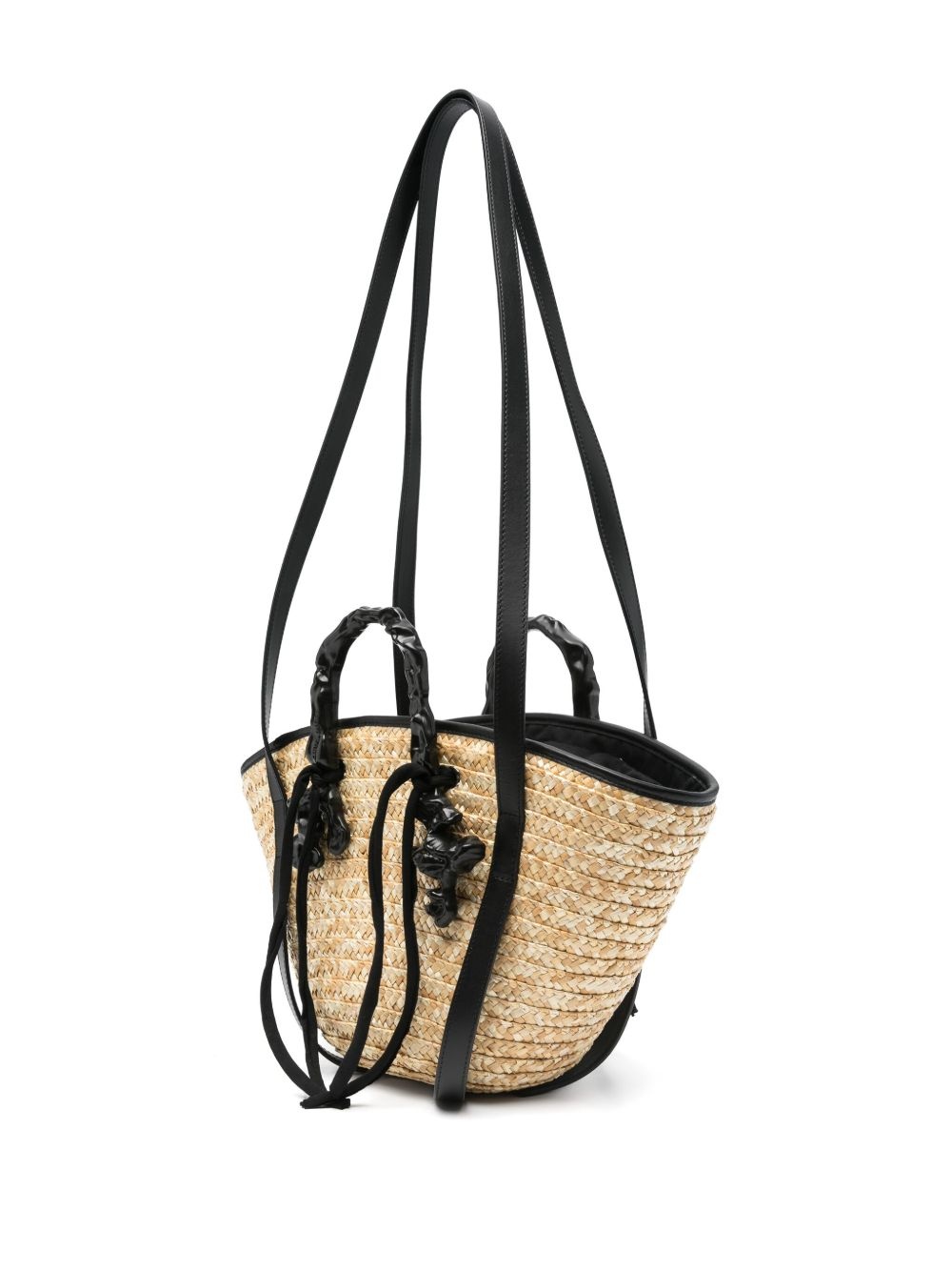 raffia tote bag - 3