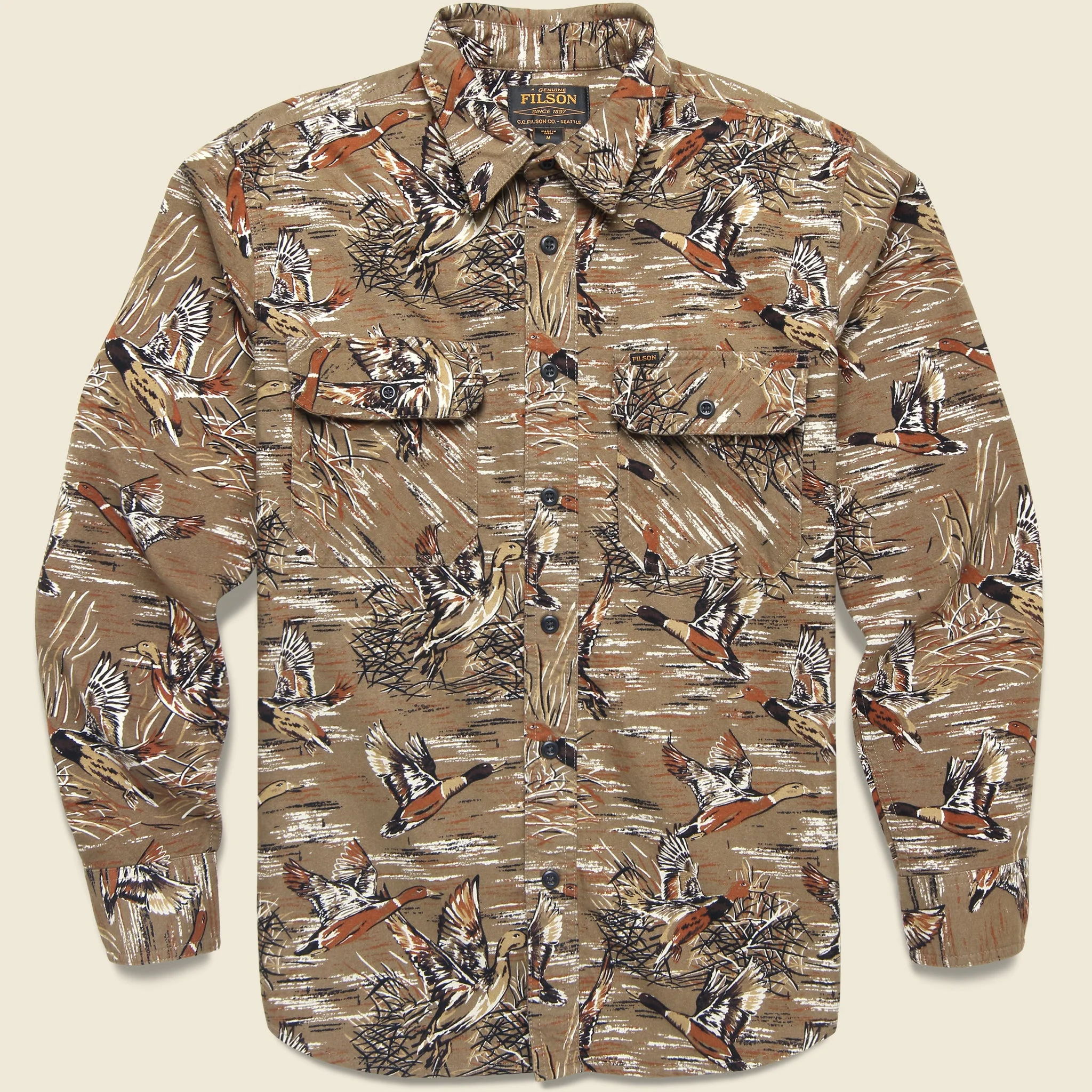 Field Flannel Shirt - Brown Marsh - 1