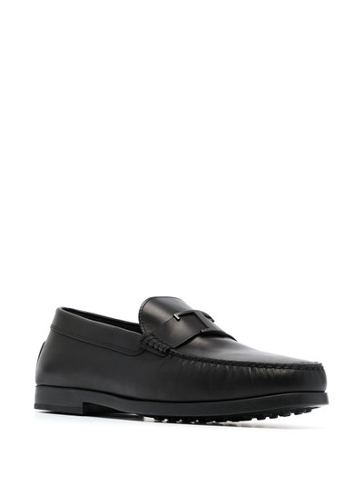 Tod's T-logo pebbled loafers outlook