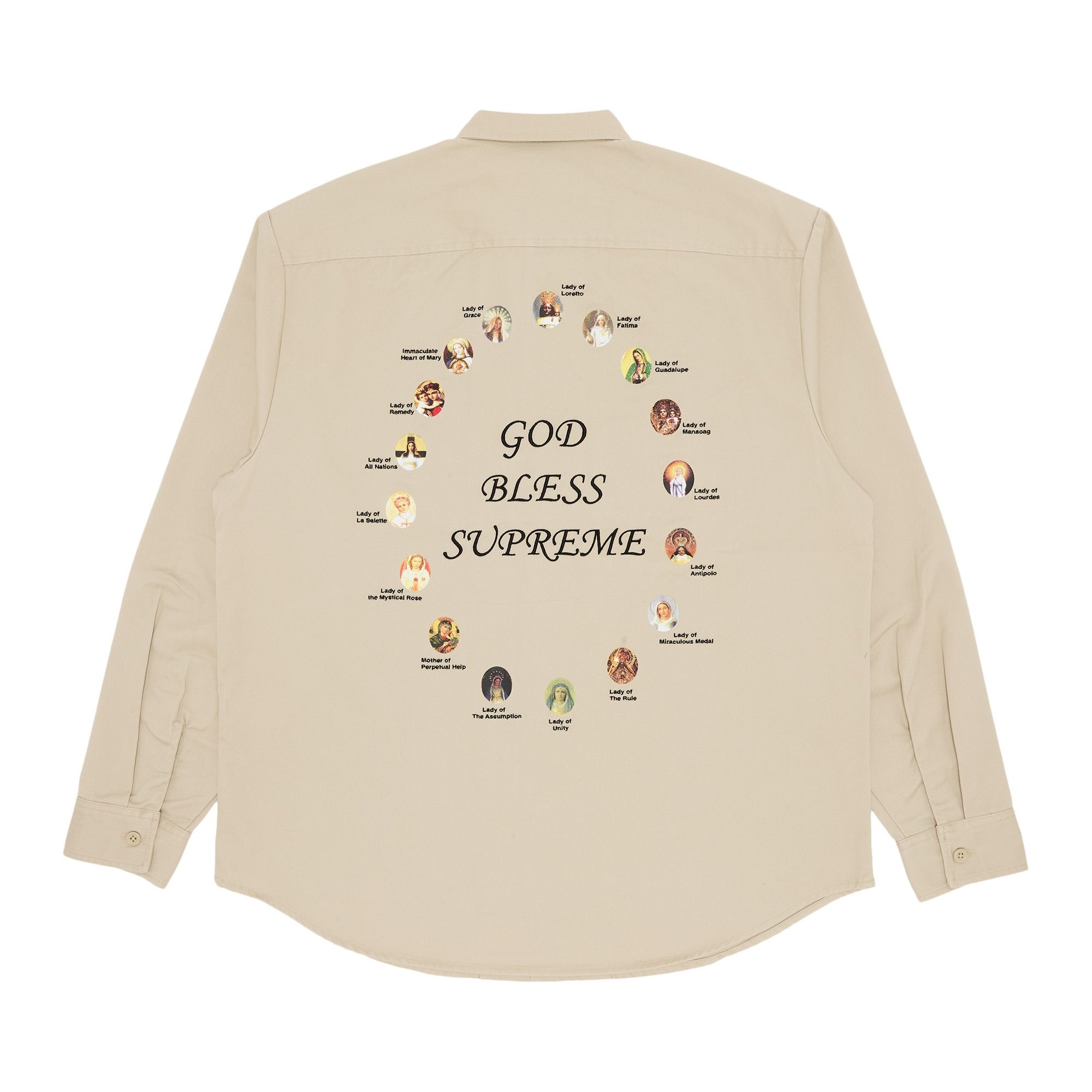 Supreme Our Lady Work Shirt 'Khaki' - 2