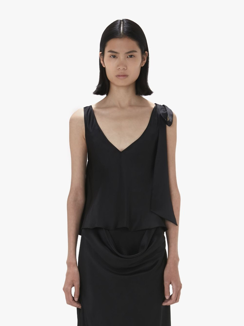 JW Anderson SHOULDER TIE SILK TOP outlook