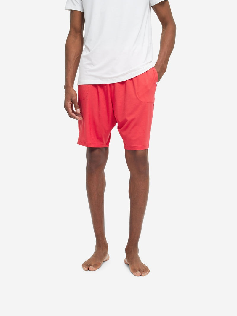 Men's Lounge Shorts Basel Micro Modal Stretch London Red 5