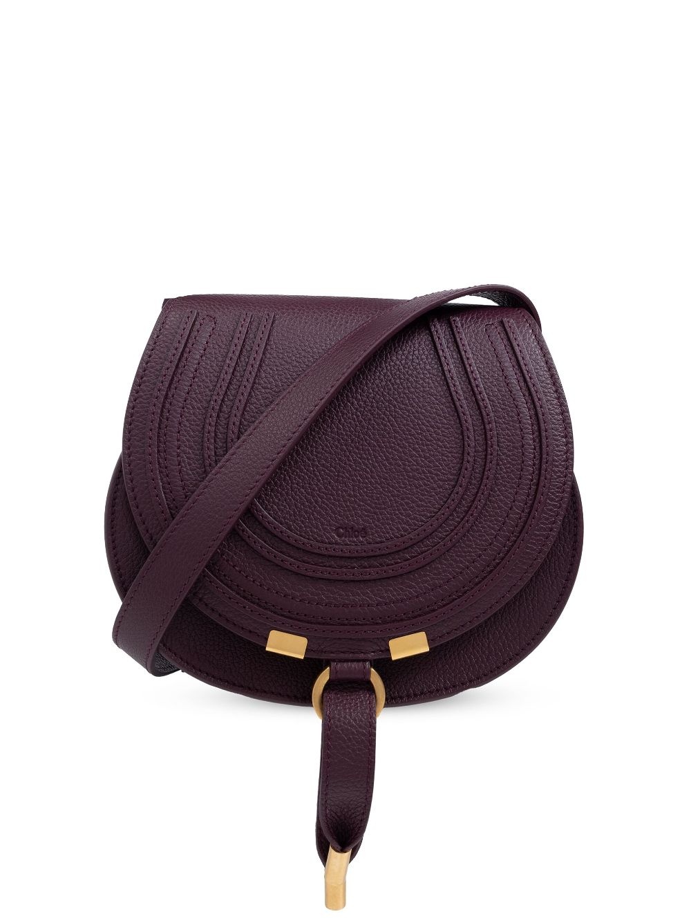 small Marcie leather saddle bag - 1