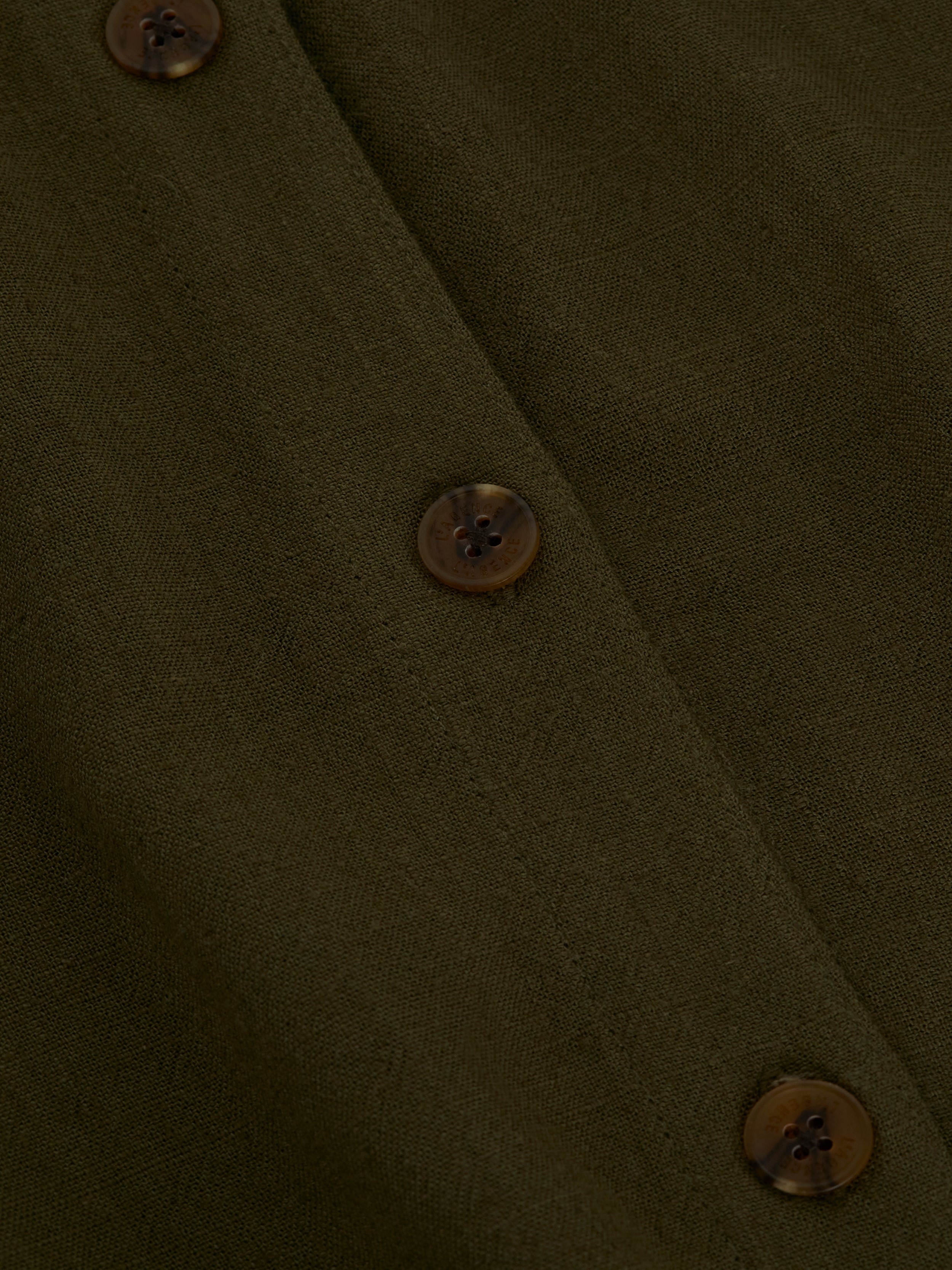 Malika Linen-Blend Shirt Dress - 5