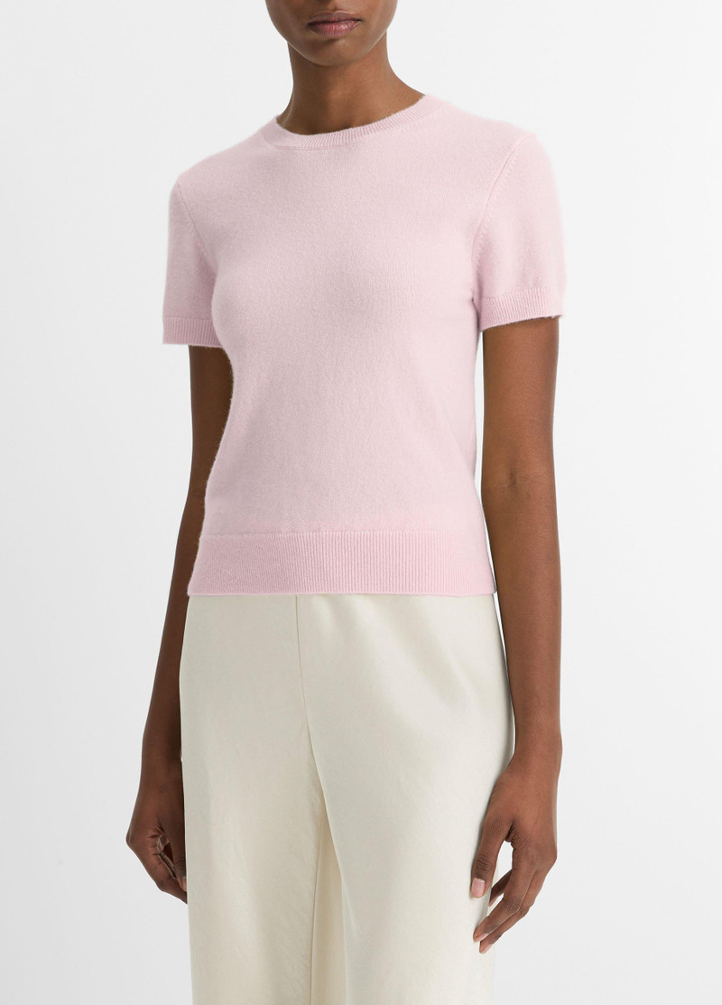 Vince Wool & Cashmere-Blend Short-Sleeve Sweater outlook