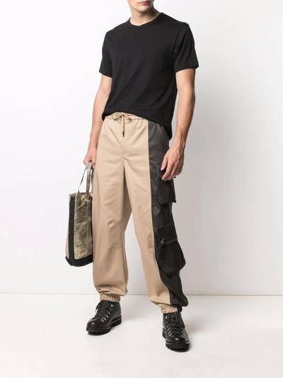 FENG CHEN WANG colour-block cargo trousers outlook