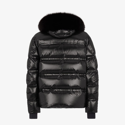 FENDI Black nylon down jacket outlook