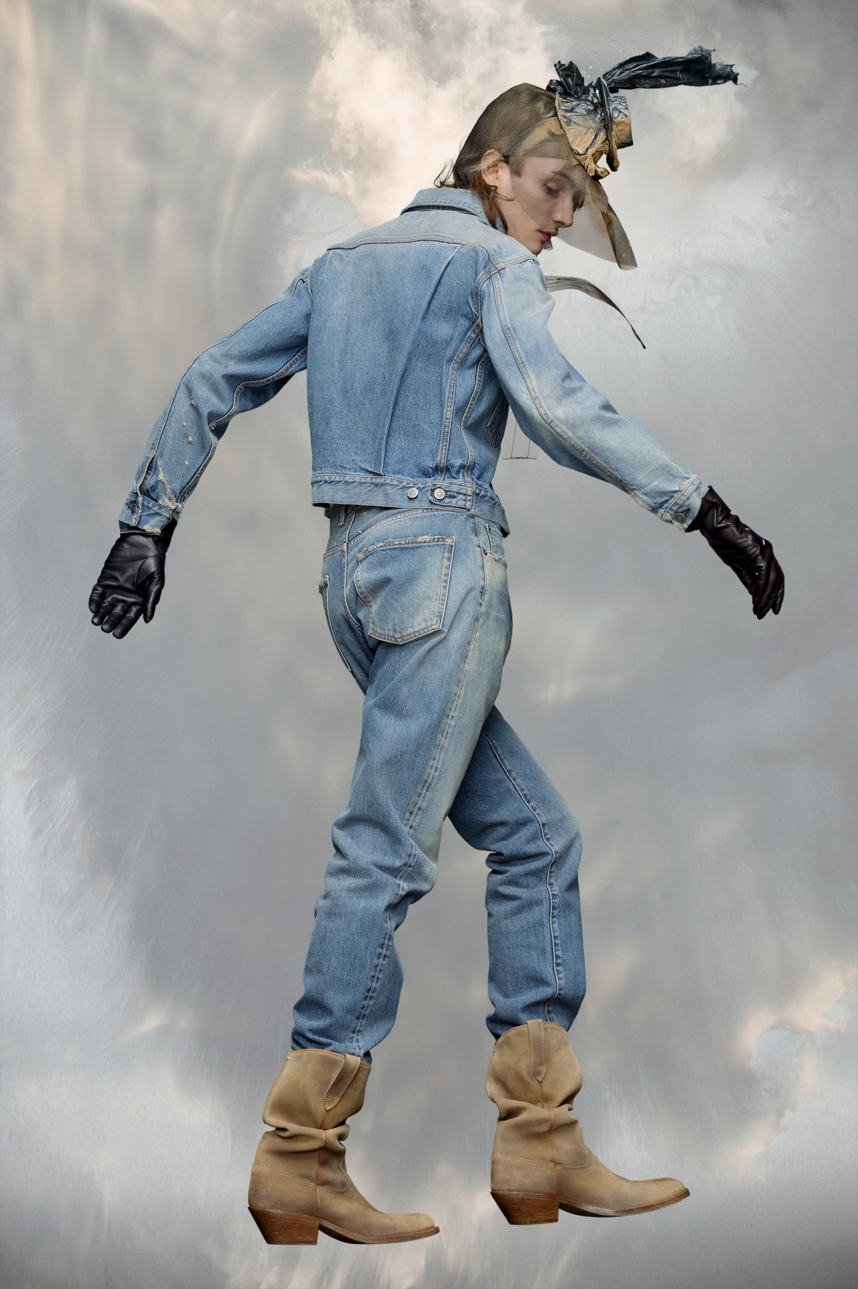 Décortiqué denim jacket - 4