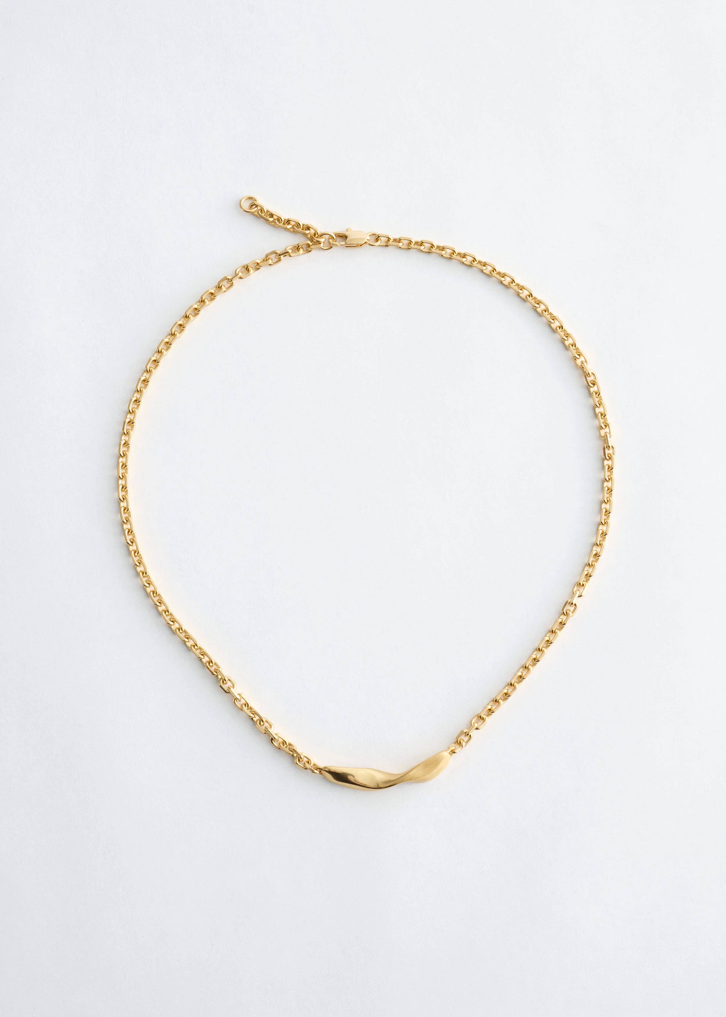 Twist-Detail Chain Necklace - 1