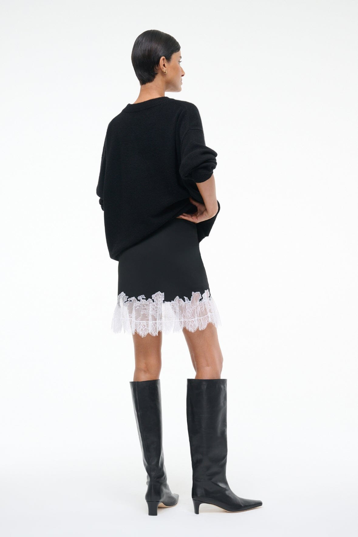 STAUD NADIA MINI SKIRT BLACK - 6
