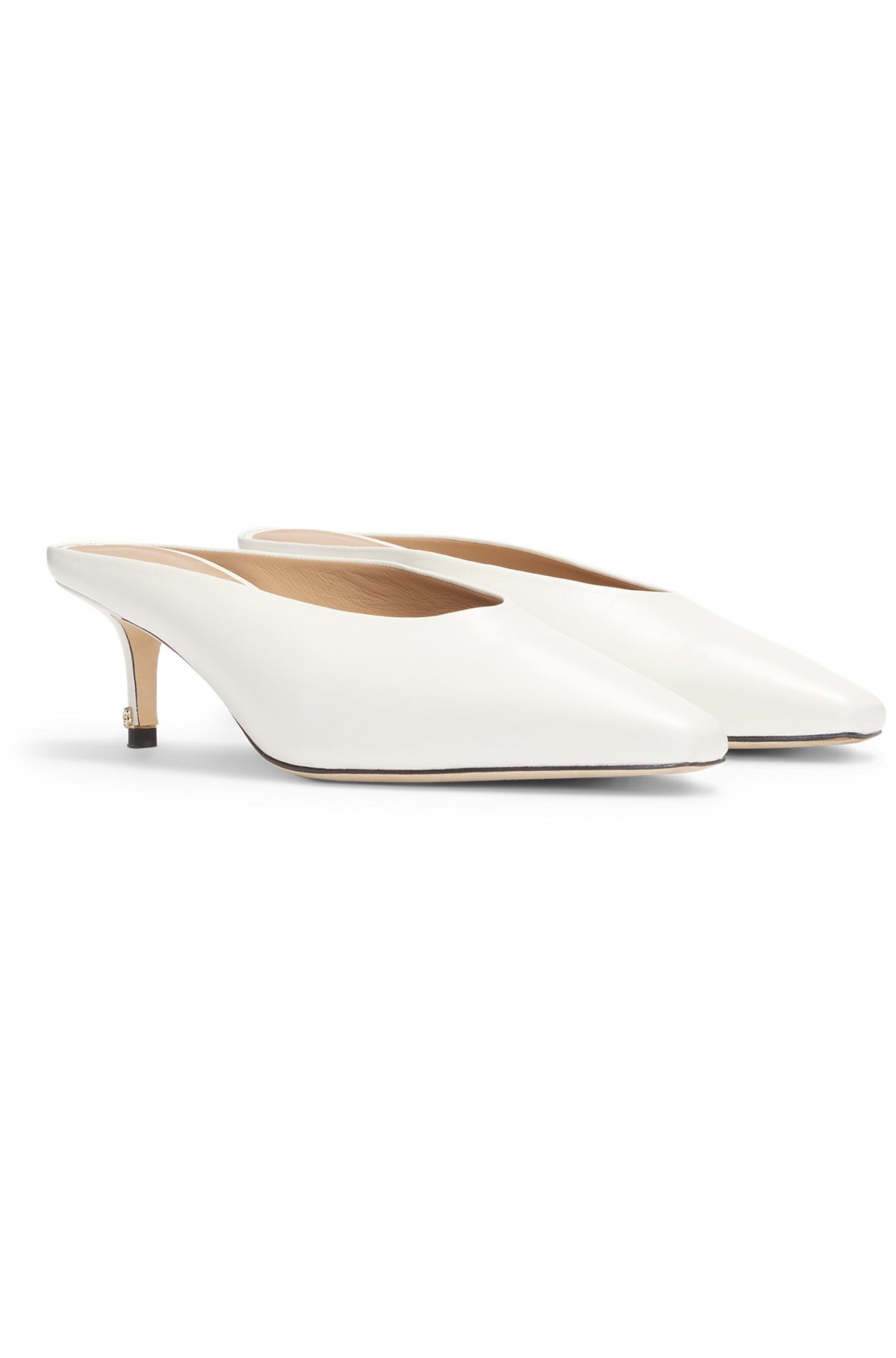 BACKLESS MULES IN NAPPA LEATHER - 2