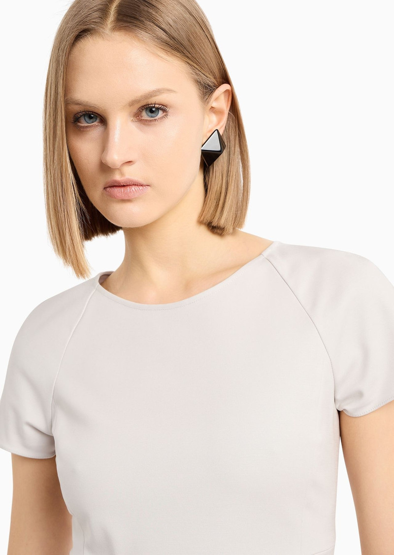 Flared cotton dress with full skirt 5