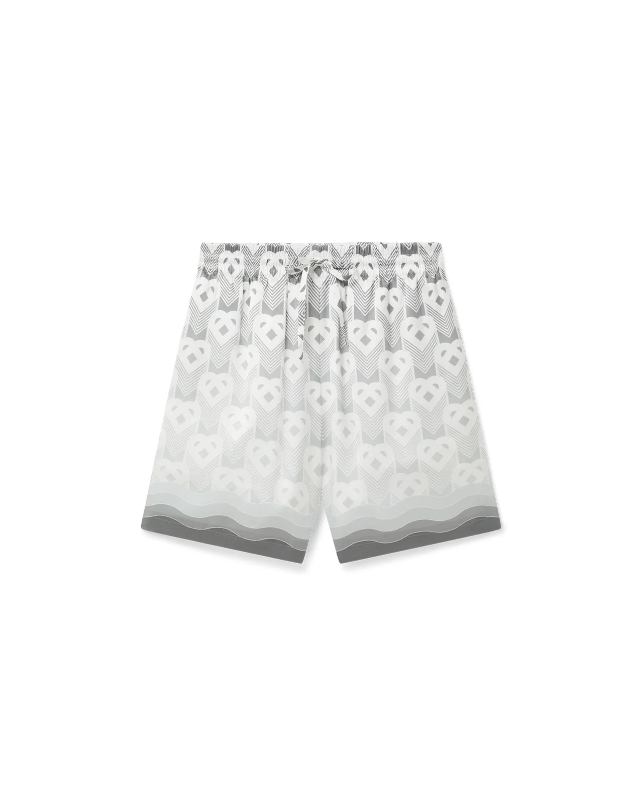 Gradient Heart Monogram Silk Shorts | Casablanca Paris - 1