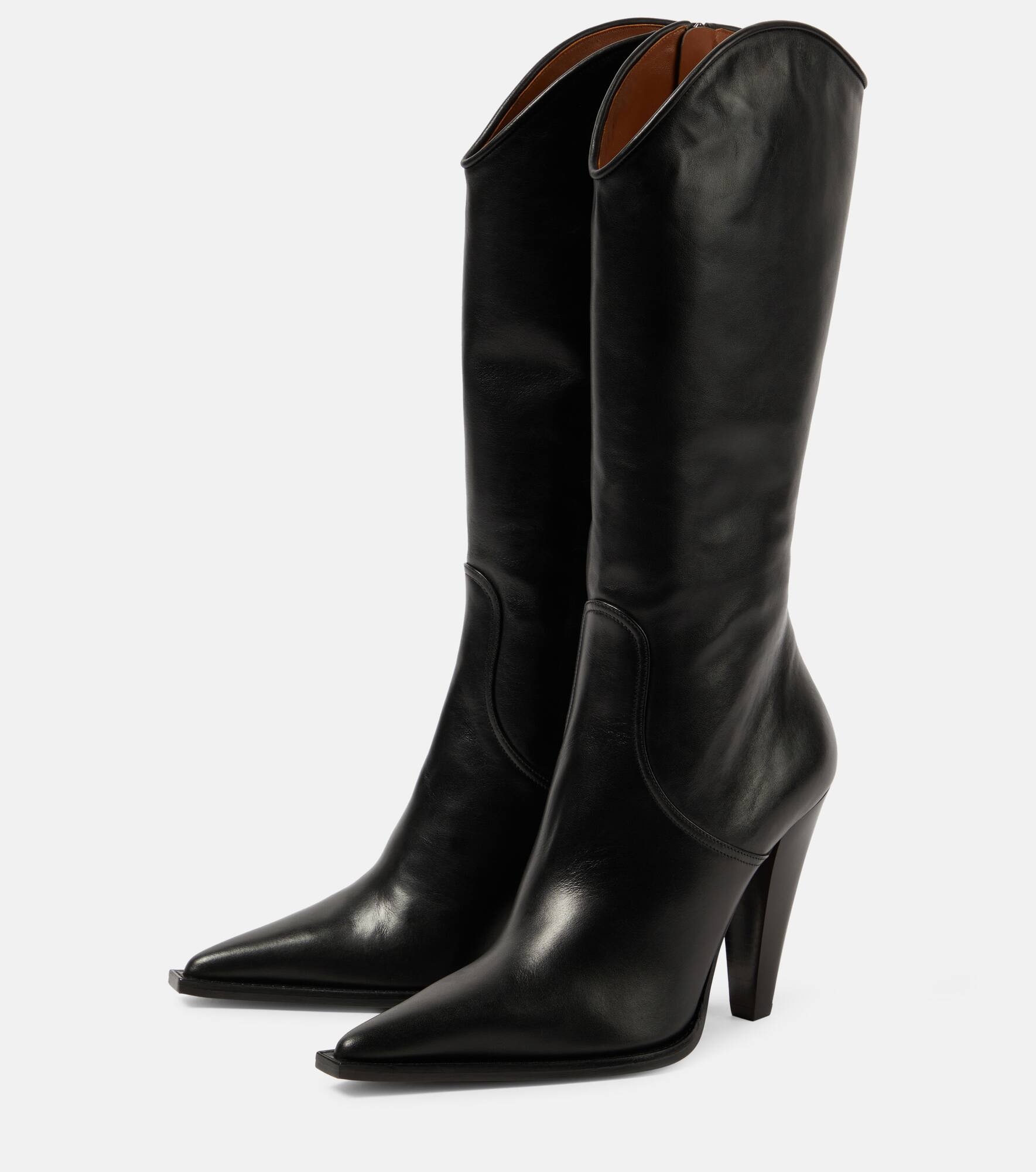 Nadia 105 leather knee-high boots - 5
