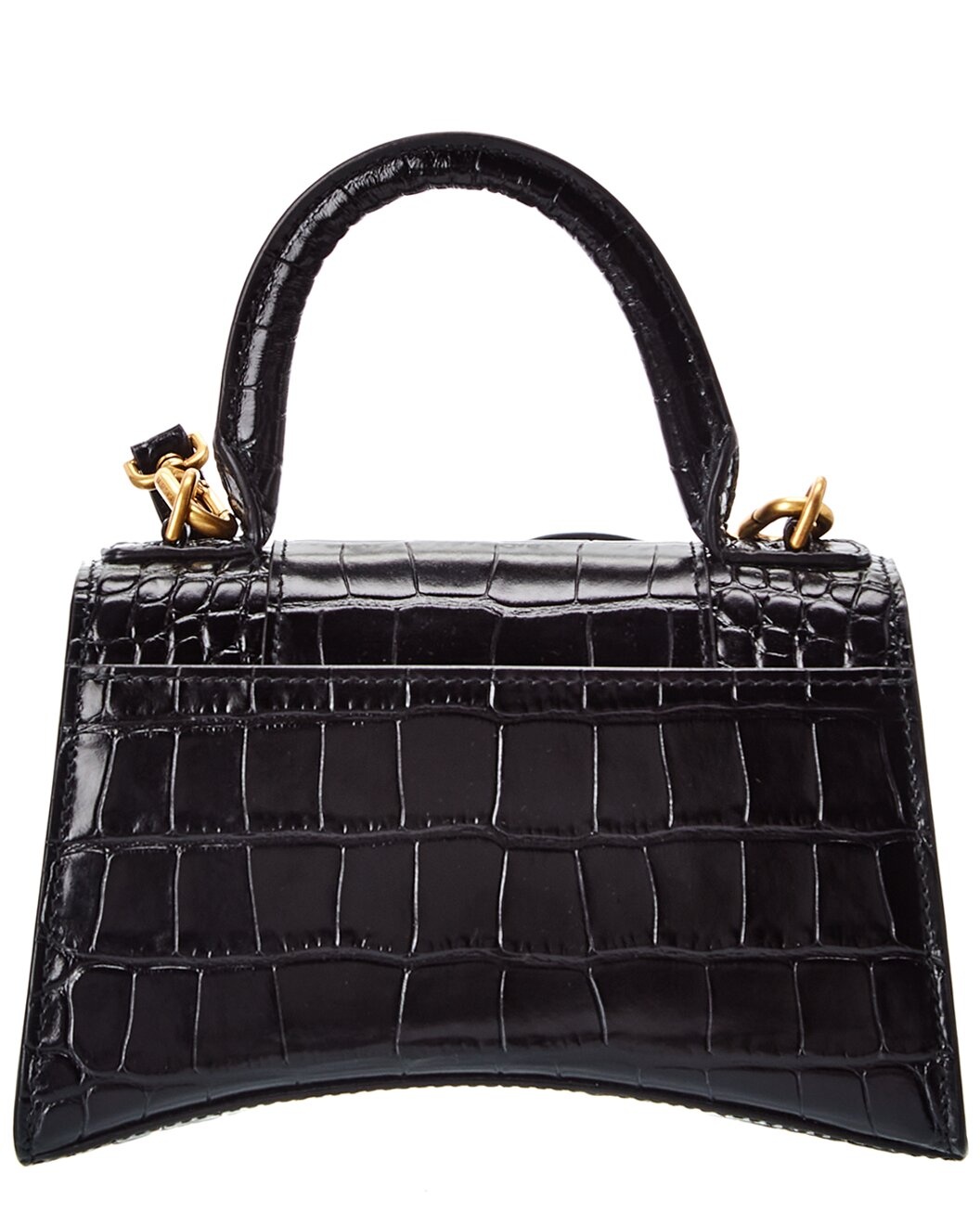 Balenciaga Hourglass XS Croc-Embossed Leather Top Handle Satchel - 2