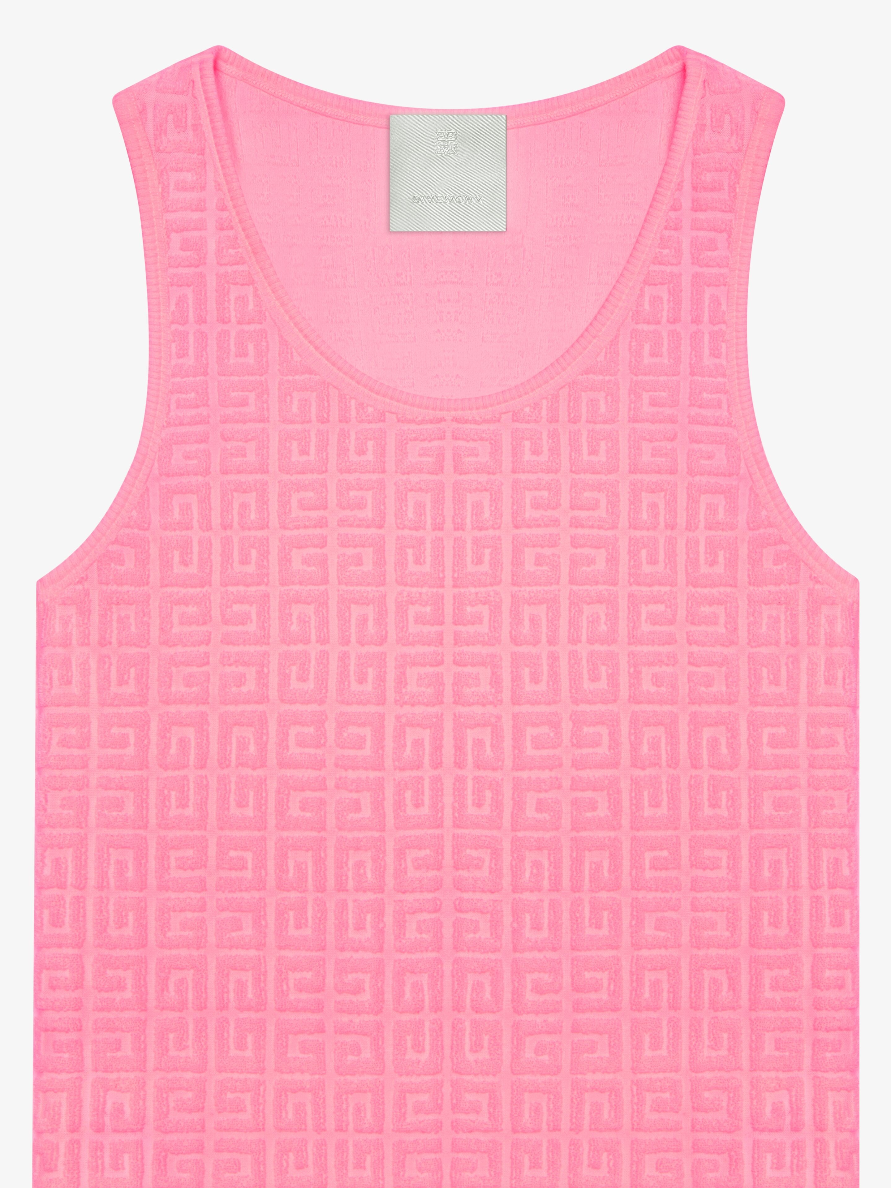 TANK TOP DRESS IN 4G COTTON TOWELLING JACQUARD - 5