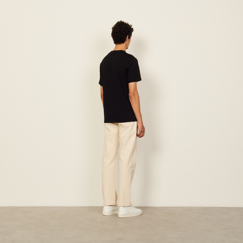 T-shirt with logo embroidery 3