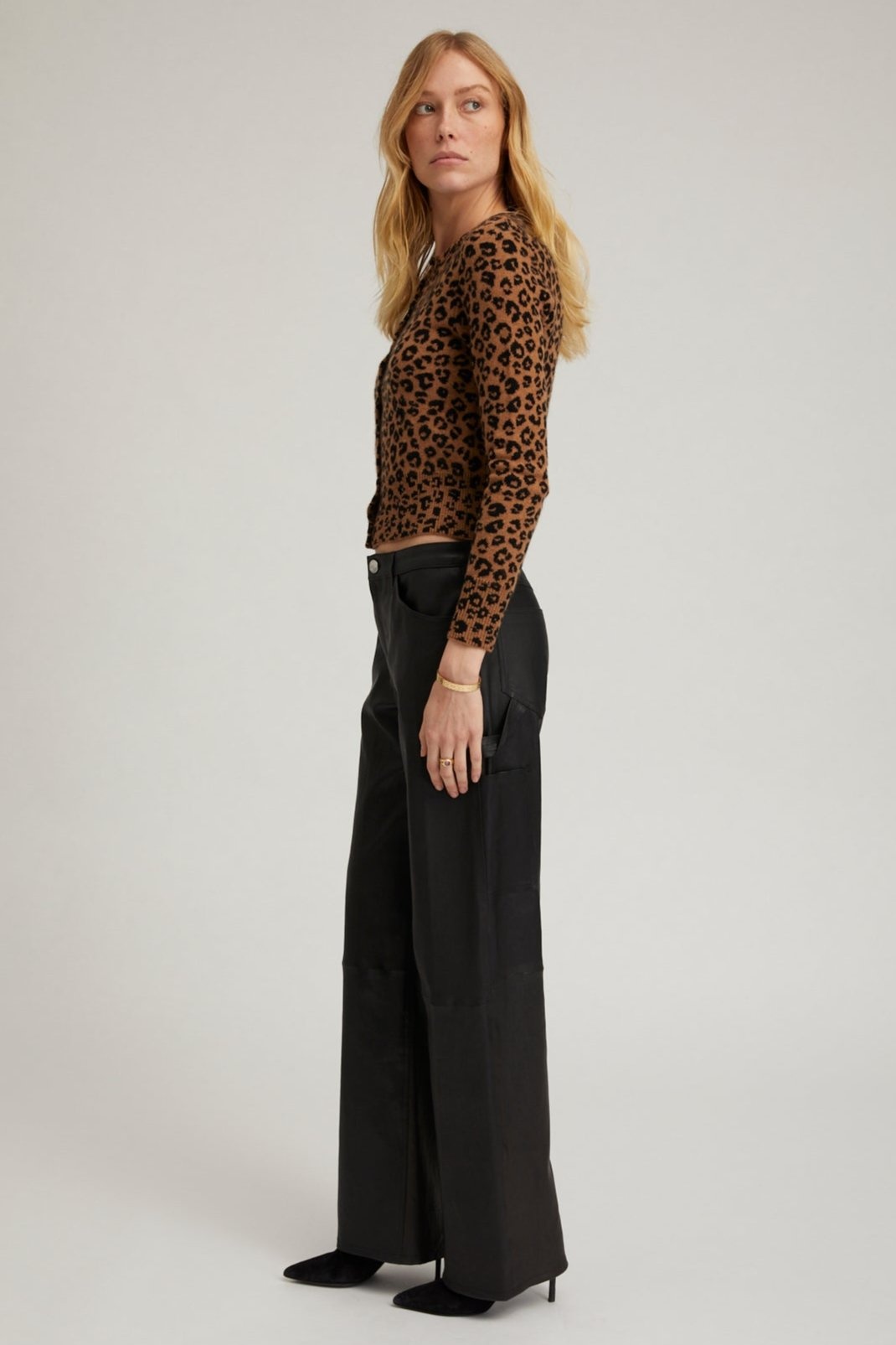 LEOPARD CASHMERE BABY CARDIGAN - 2