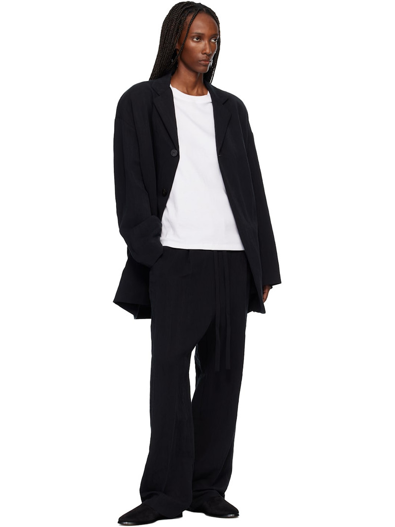 Fear of God Black Tencel Nylon Drawstring Straight Trousers outlook