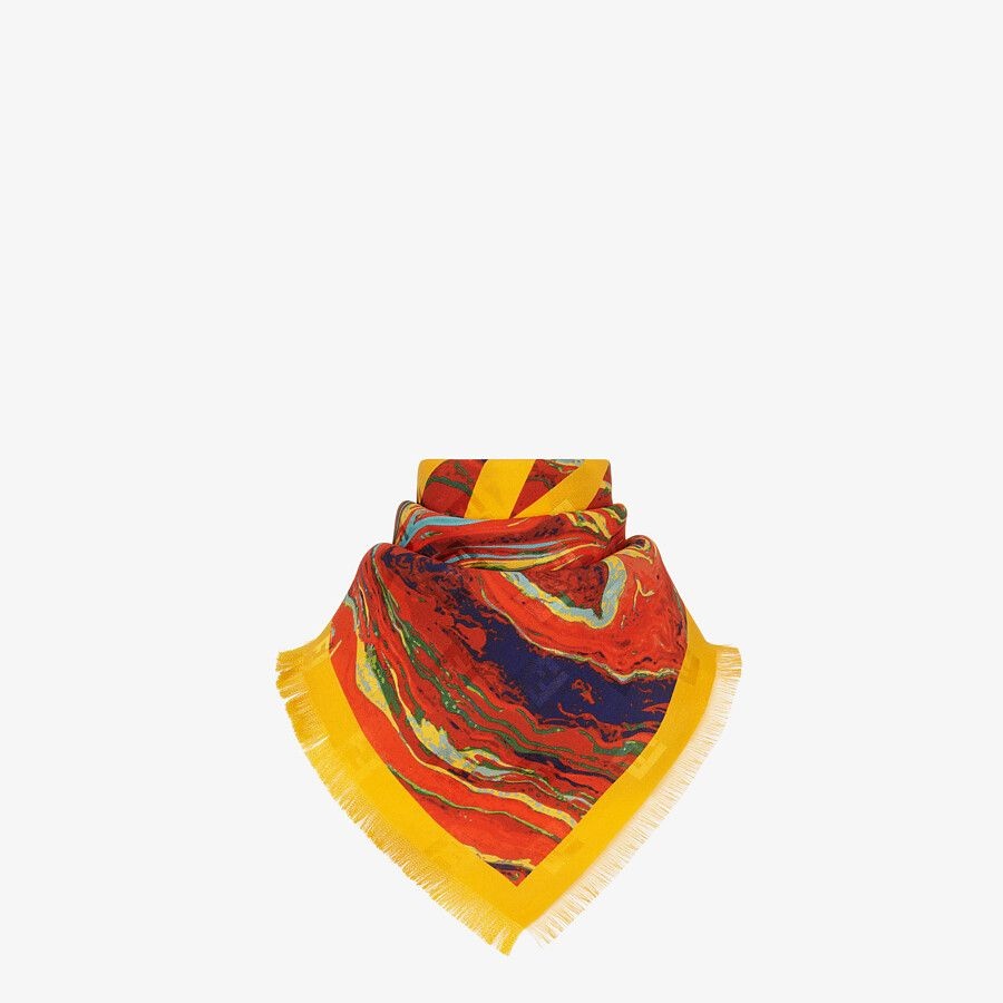 Multicolor silk foulard - 2