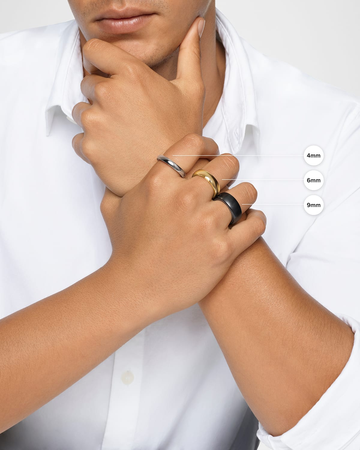 6mm Men's Spiritual Bead Bracelet - 4