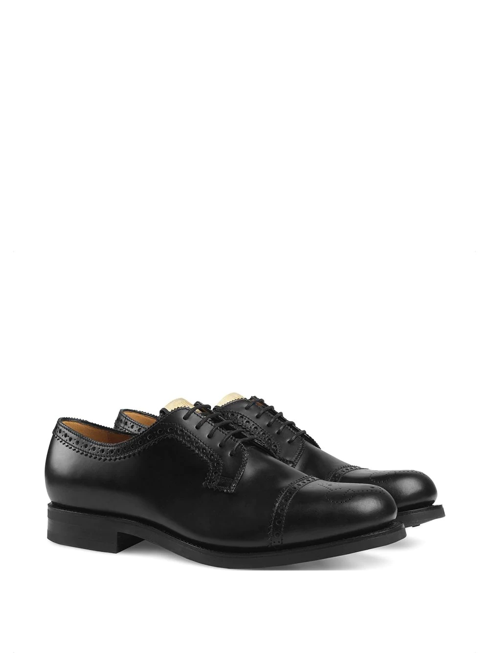 perforated leather brogues - 2