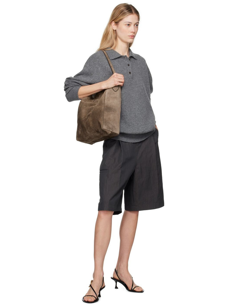 LE17SEPTEMBRE Gray Pleated Shorts outlook