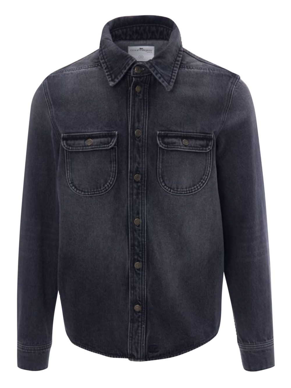 denim flap-pocket shirt - 1