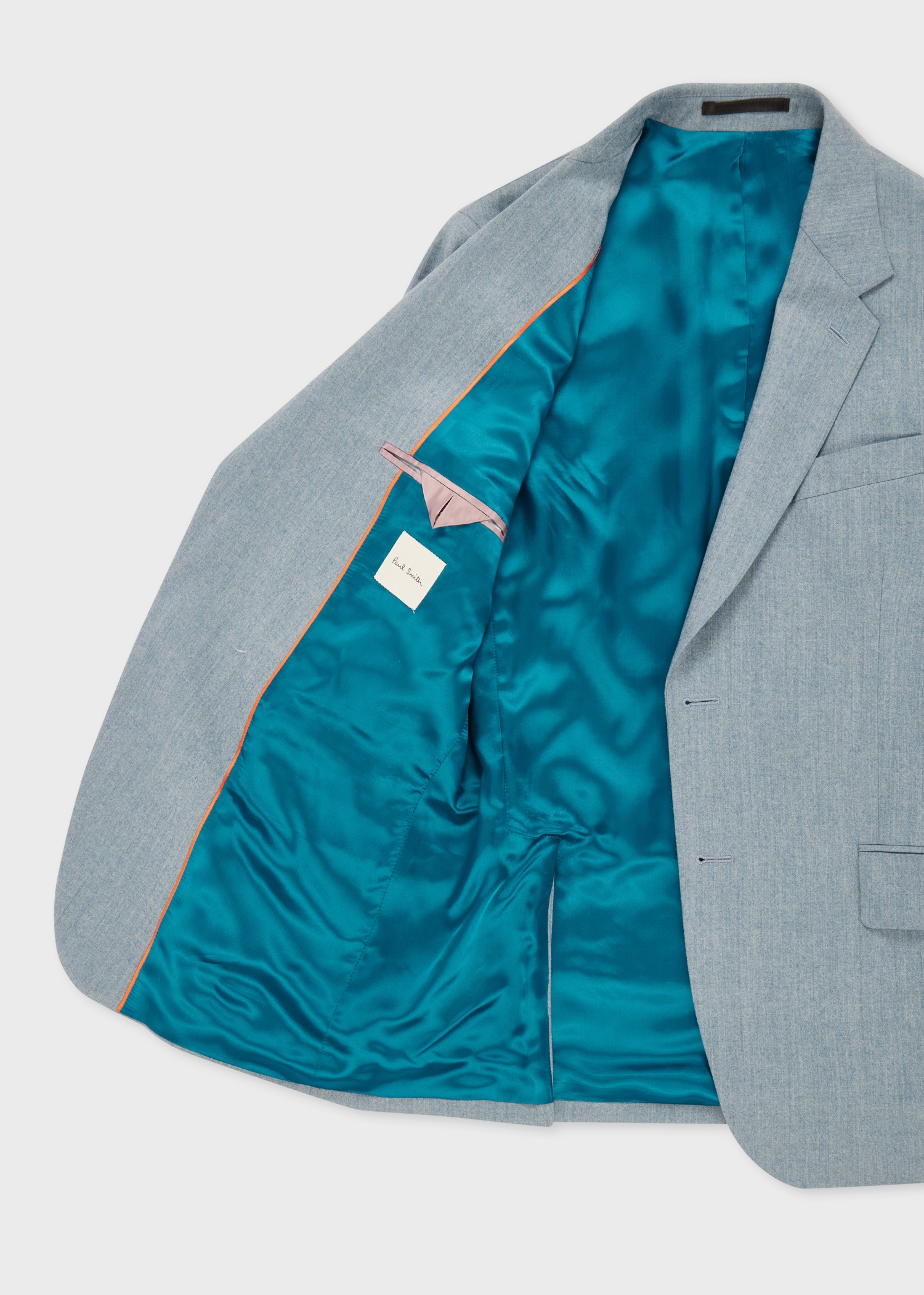 Tailored-Fit Light Blue Overdyed Wool-Cashmere Flannel Blazer - 4