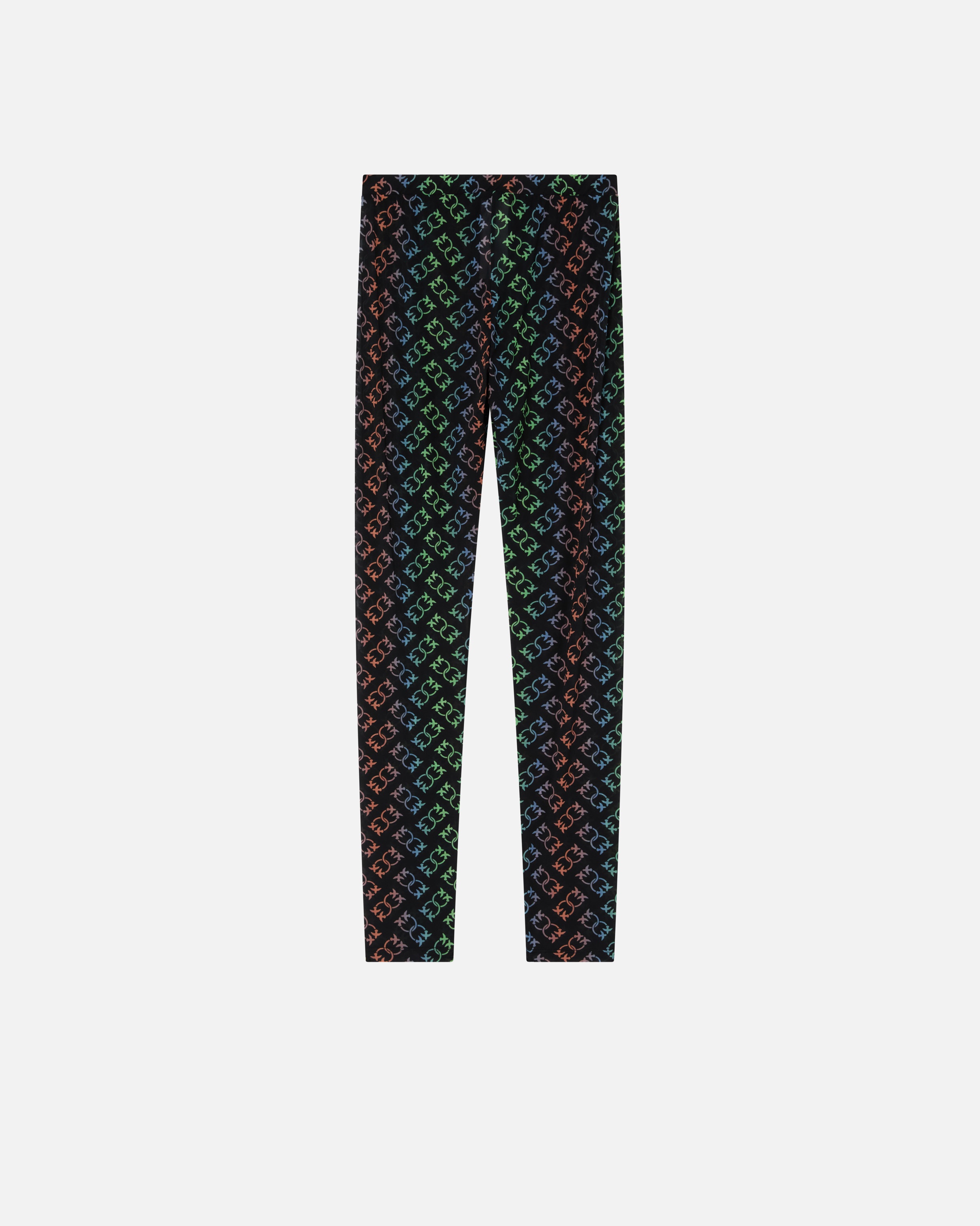 LIGHTWEIGHT LOVE BIRDS MONOGRAM PRINT LEGGINGS - 6
