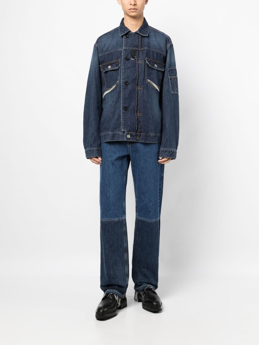 straight-point collar cotton jacket - 2