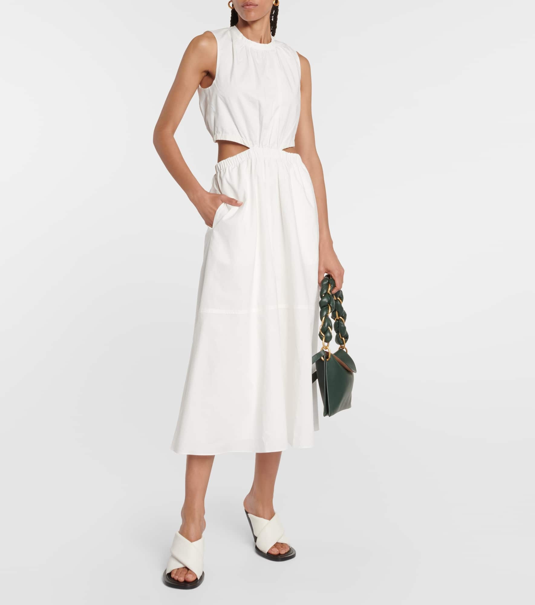 White Label cutout cotton midi dress - 2