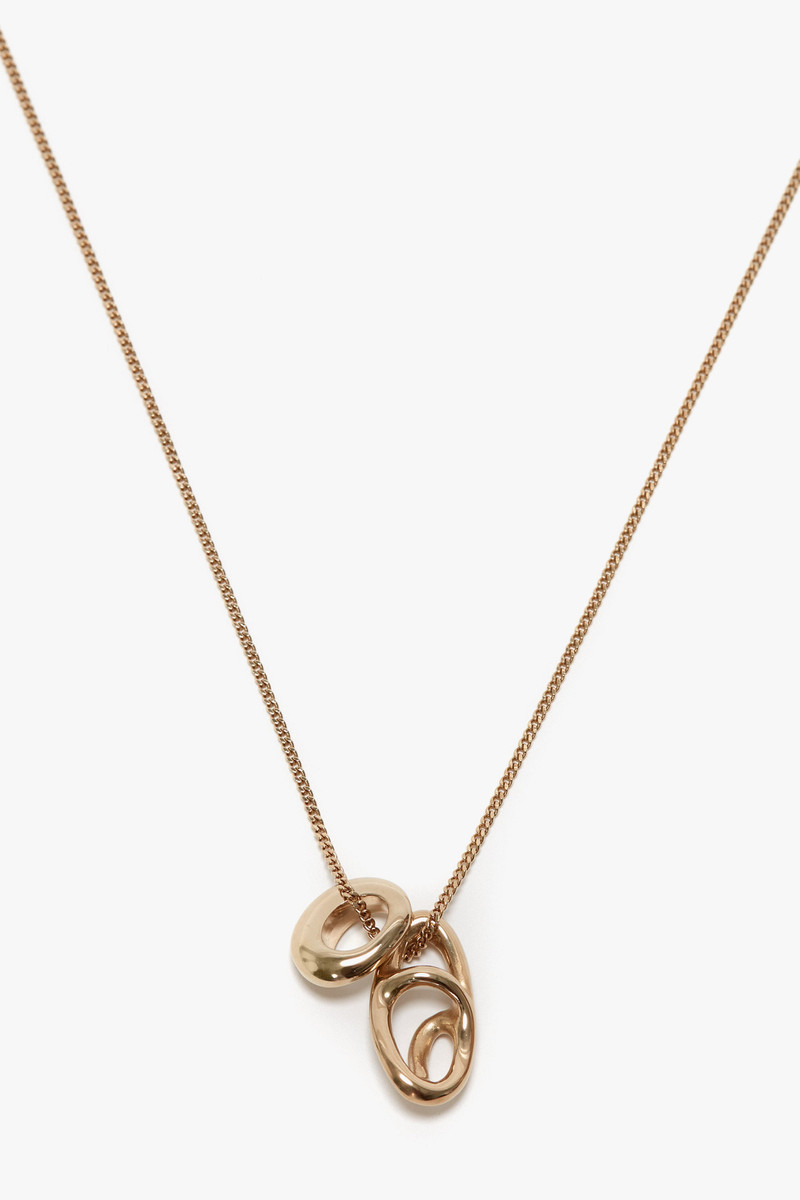 Victoria Beckham Exclusive Absract Charm Necklace In Light Gold outlook