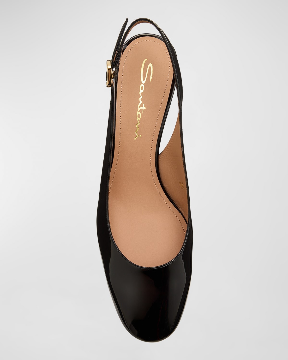 Patent Leather Slingback Pumps - 4