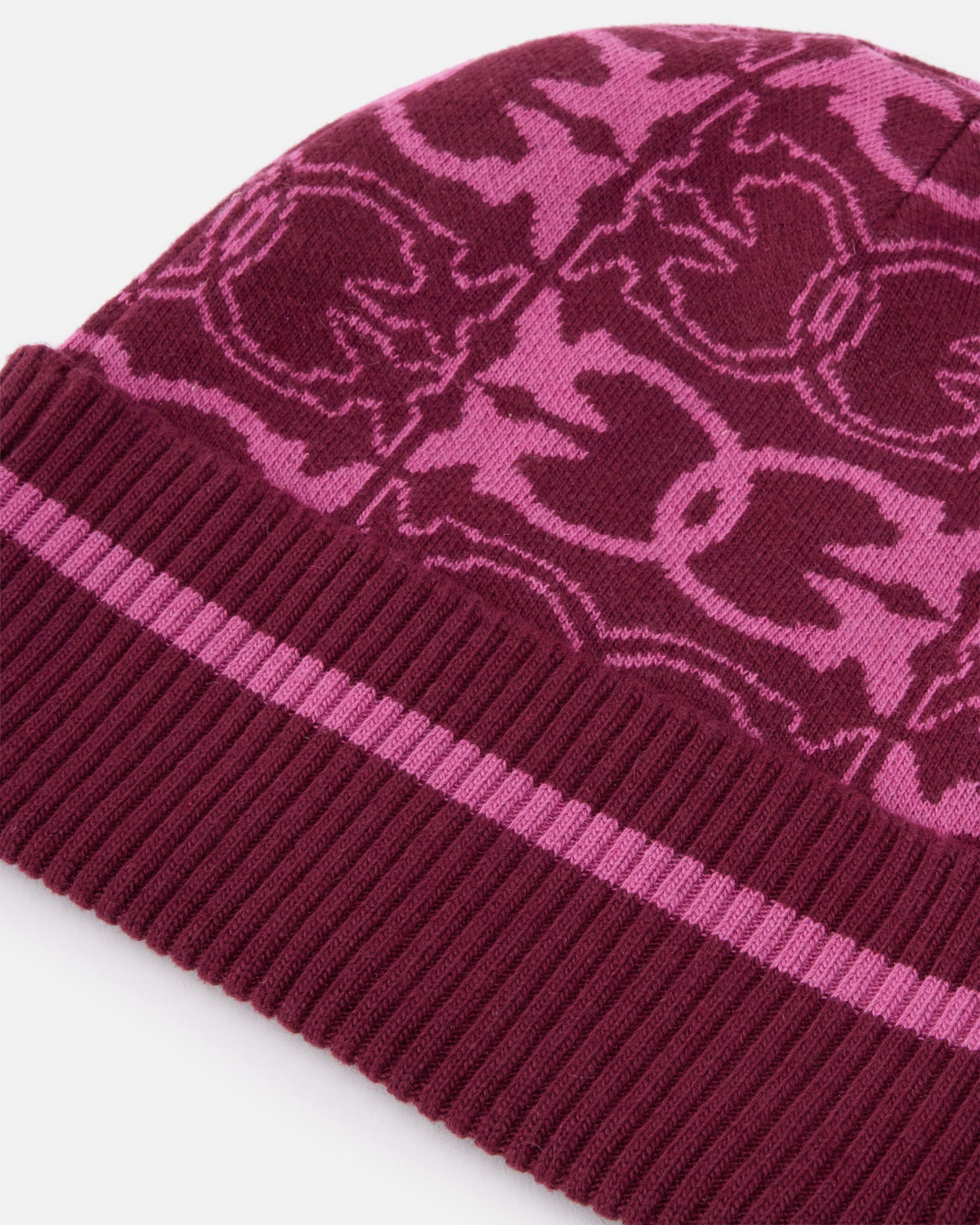 BEANIE WITH JACQUARD LOGO DETAIL - 3