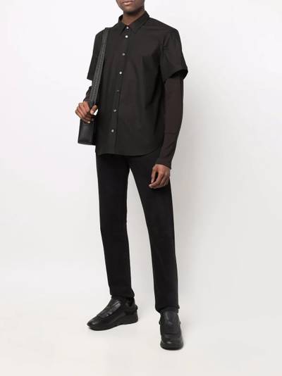 Diesel layered-sleeve Marley cotton shirt outlook