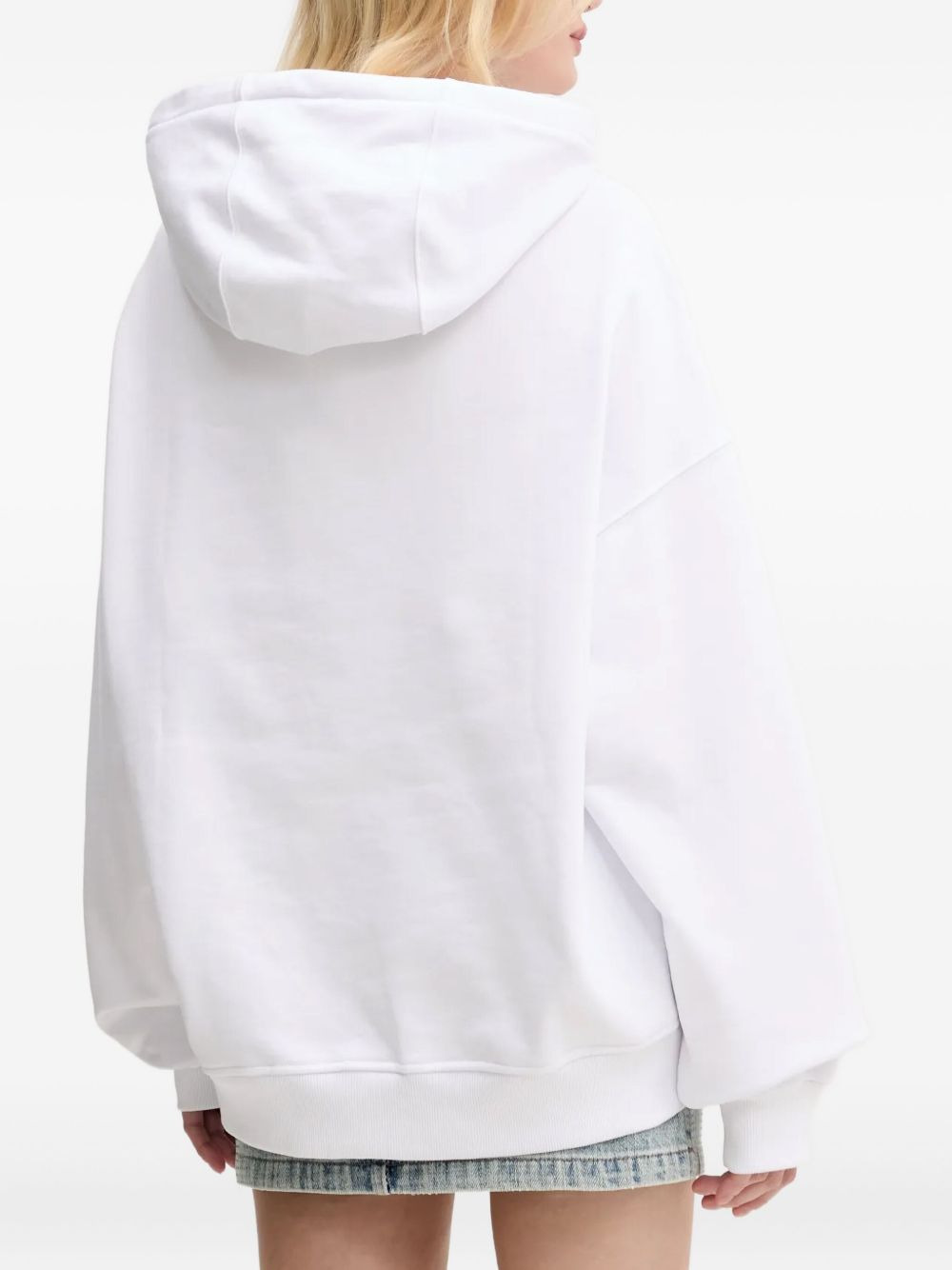 graphic-printed cotton hoodie - 3