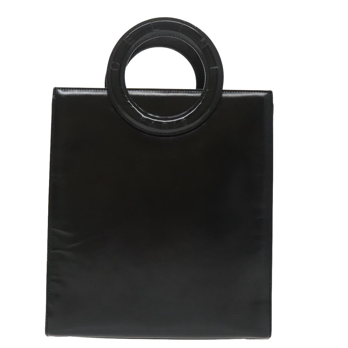 CELINE Hand Bag Leather Black - 2